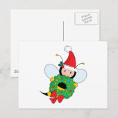 Kerstmis van de bij feestdagenkaart (Voorkant / Achterkant)