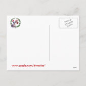Kerstmis van de buldog wenst Briefkaart (Achterkant)