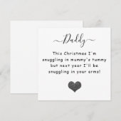 Kerstmis van de bump-dad om te worden feestdagenkaart (Voorkant / Achterkant)