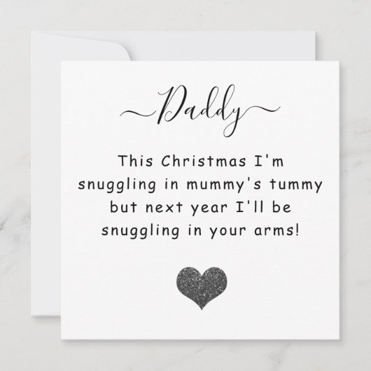 Kerstmis van de bump-dad om te worden feestdagenkaart (Voorkant)