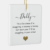 Kerstmis van de bump-dad om te worden keramisch ornament (Rechts)