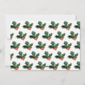 Kerstmis van de Bus van Kerstmis van de hulst heel Feestdagenkaart (Achterkant)