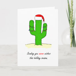 Kerstmis van de cactus feestdagen kaart