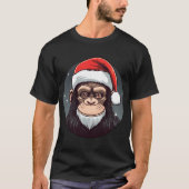 Kerstmis van de chimpansee t-shirt (Voorkant)