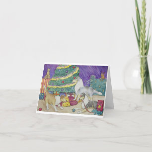 Kerstmis van de collie feestdagen kaart