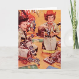 Kerstmis van de Cowboy Feestdagen Kaart