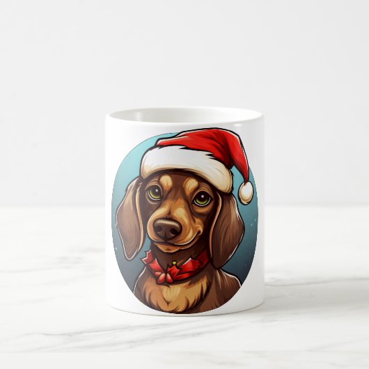 Kerstmis van de Dachshund Koffiemok (Center)