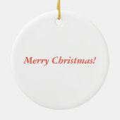 Kerstmis van de dieren 2017 keramisch ornament (Achterkant)