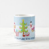 Kerstmis van de dieren koffiemok (Center)