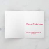 Kerstmis van de Dieren van de Liefdes van de Feestdagen Kaart (Binnen)