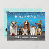  Kerstmis van de dierenarts van honden Briefkaart (Voorkant / Achterkant)