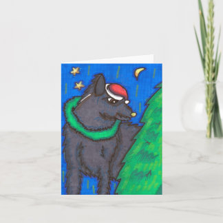 Kerstmis van de domino feestdagen kaart