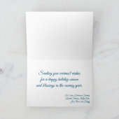 Kerstmis van de Douane van Florida van de Inham Feestdagen Kaart (Binnen)