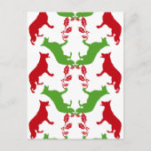 Kerstmis van de Duitse herder Feestdagenkaart (Voorkant)