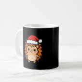 Kerstmis van de egel koffiemok (Voorkant links)