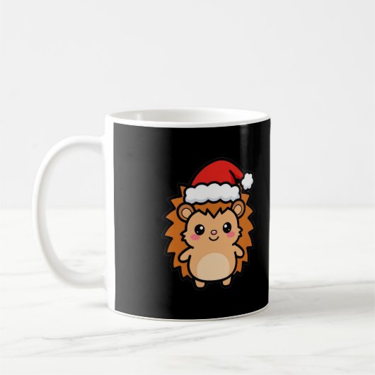Kerstmis van de egel koffiemok (Links)