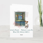 Kerstmis van de Engel van de vakman Feestdagen Kaart (Achterkant)