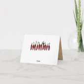 Kerstmis van de Foto van de Spaanse peper van Feestdagen Kaart (Achterkant)