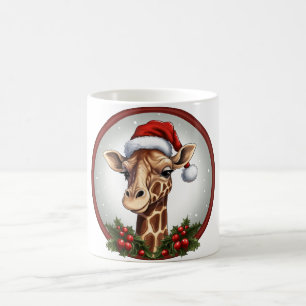 Kerstmis van de giraffen koffiemok