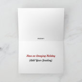 Kerstmis van de Kat van de schuur Feestdagen Kaart (Binnen)