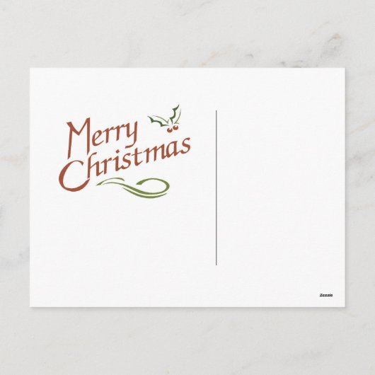 Kerstmis van de kathedraal feestdagenkaart (Achterkant)