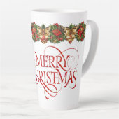 Kerstmis van de Kerstman Latte Mok (Rechterhoek)