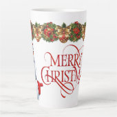 Kerstmis van de Kerstman Latte Mok (Voorkant)