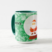Kerstmis van de Kerstman Mok (Voorkant links)