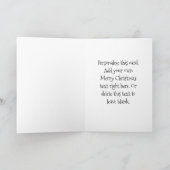 Kerstmis van de Kerstman van Anime Feestdagen Kaart (Binnen)