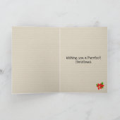 Kerstmis van de Kerstman van de Kat van Sphynx Kaart (Binnen)