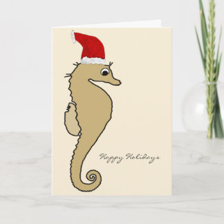 Kerstmis van de Kerstman van Seahorse Feestdagen Kaart