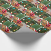 Kerstmis van de kleine beren cadeaupapier (Hoek)