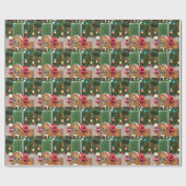 Kerstmis van de kleine beren cadeaupapier (Vlak)