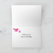 Kerstmis van de kolibrie feestdagen kaart (Binnen)