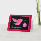 Kerstmis van de kolibrie feestdagen kaart (Voorkant)