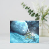 Kerstmis van de kosmische ruimte feestdagenkaart (Staand voorkant)