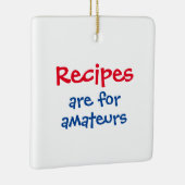 Kerstmis van de leuke grappige kok keramisch ornament (Rechts)