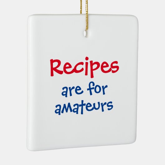 Kerstmis van de leuke grappige kok keramisch ornament (Rechts)