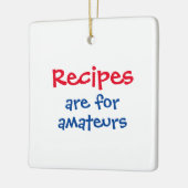 Kerstmis van de leuke grappige kok keramisch ornament (Links)