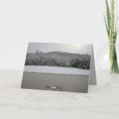 Kerstmis van de leurder feestdagen kaart (Achterkant)