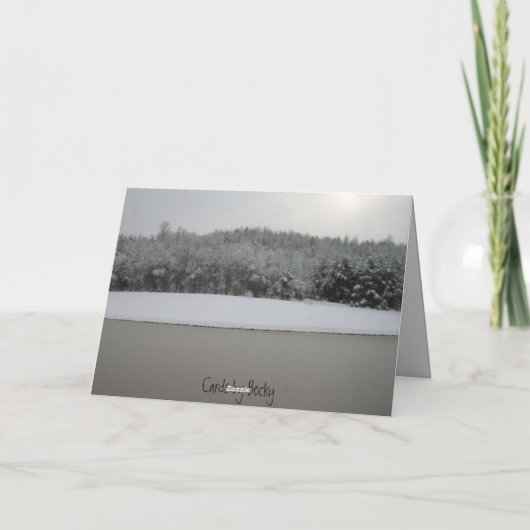 Kerstmis van de leurder feestdagen kaart (Achterkant)