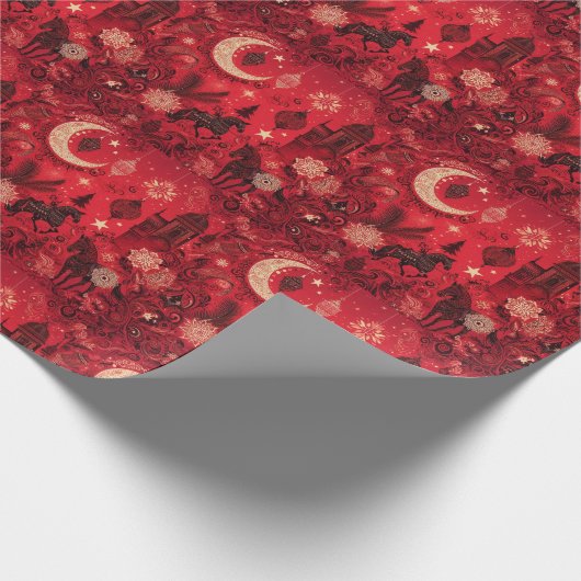 Kerstmis van de liefde: een Spaanse romantiek Cadeaupapier (Hoek)