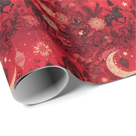 Kerstmis van de liefde: een Spaanse romantiek Cadeaupapier (Rol Hoek)