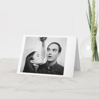 Kerstmis van de maretak feestdagen kaart