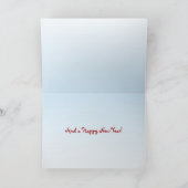 Kerstmis van de Mus van de boom Feestdagen Kaart (Binnen)