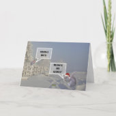 Kerstmis van de noten van grappige Obama Feestdagen Kaart (Voorkant)