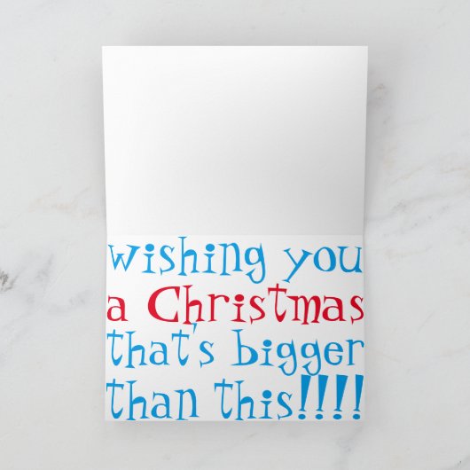 Kerstmis van de olifant feestdagen kaart (Binnen)