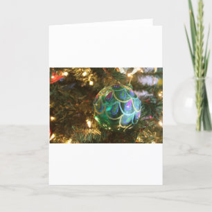 Kerstmis van de pauw feestdagen kaart