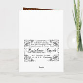 Kerstmis van de peperkoek feestdagen kaart (Achterkant)