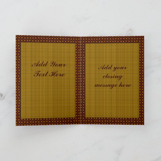 Kerstmis van de peperkoek feestdagen kaart (Binnen)